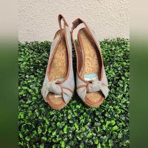 Sam Edelman Denim Wedges Read Description